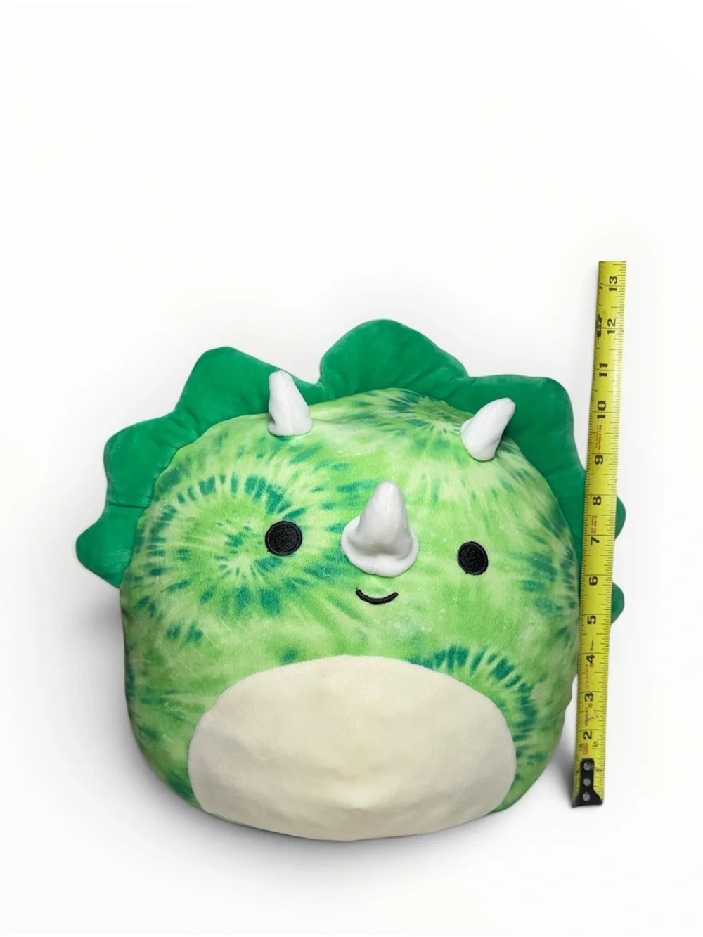 Squishmallows Rocio Green Tie-Dye Triceratops 12